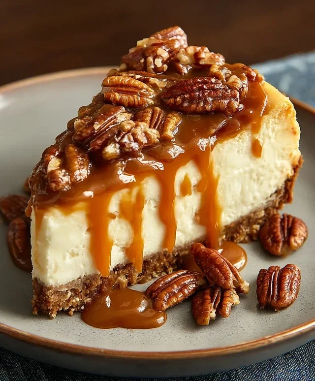 Pecan Caramel Cheesecake