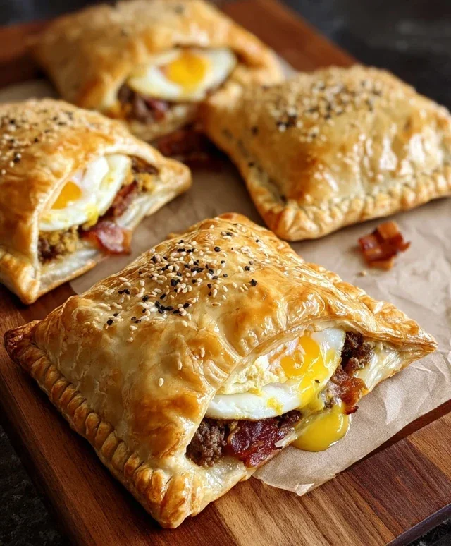 Breakfast Pockets Beef Beef Bacon Egg