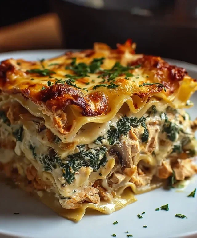 Mushroom And Spinach Lasagna Recipe