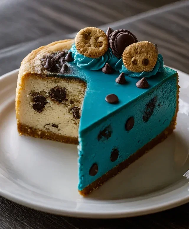 Cookie Monster Cheesecake