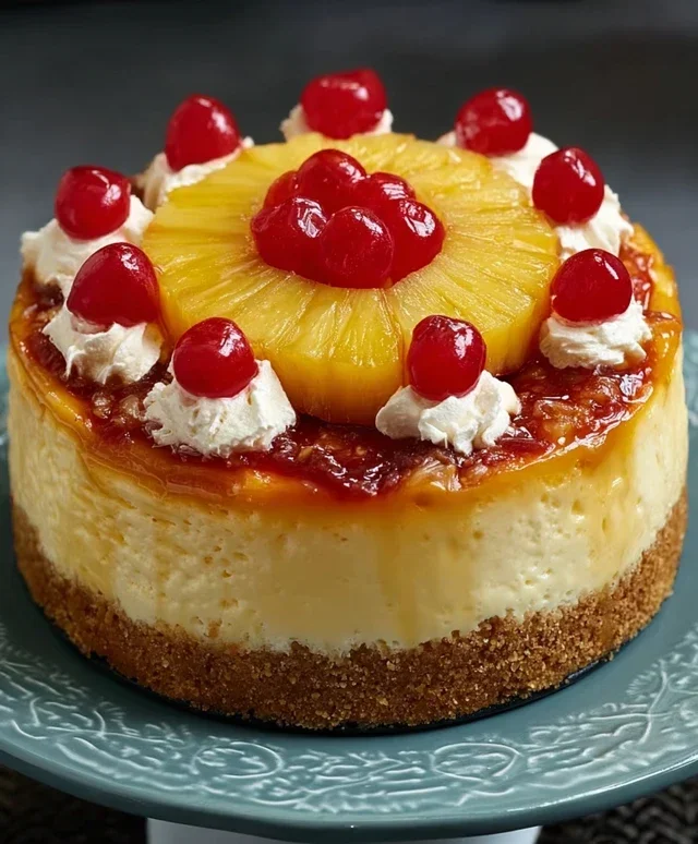 Pineapple Upside-Down Cheesecake Recipe