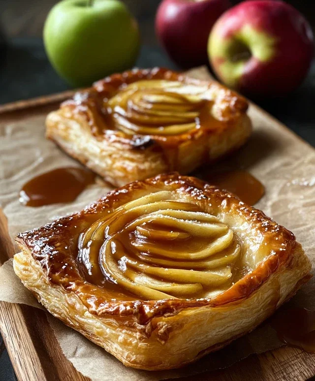 Caramel Apple Puff Pastries
