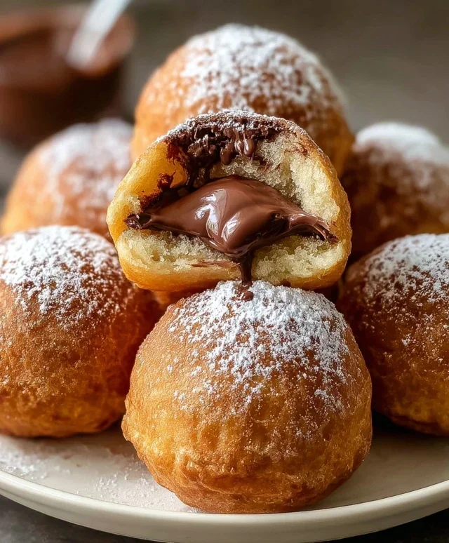 Air Fryer Nutella Bombs