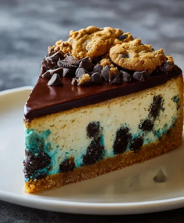 Cookie Monster Cheesecake