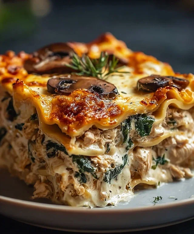 Mushroom And Spinach Lasagna Recipe