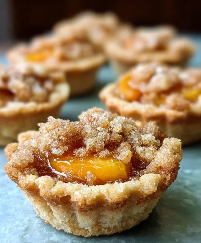 Peach Cobbler Cookie Cups