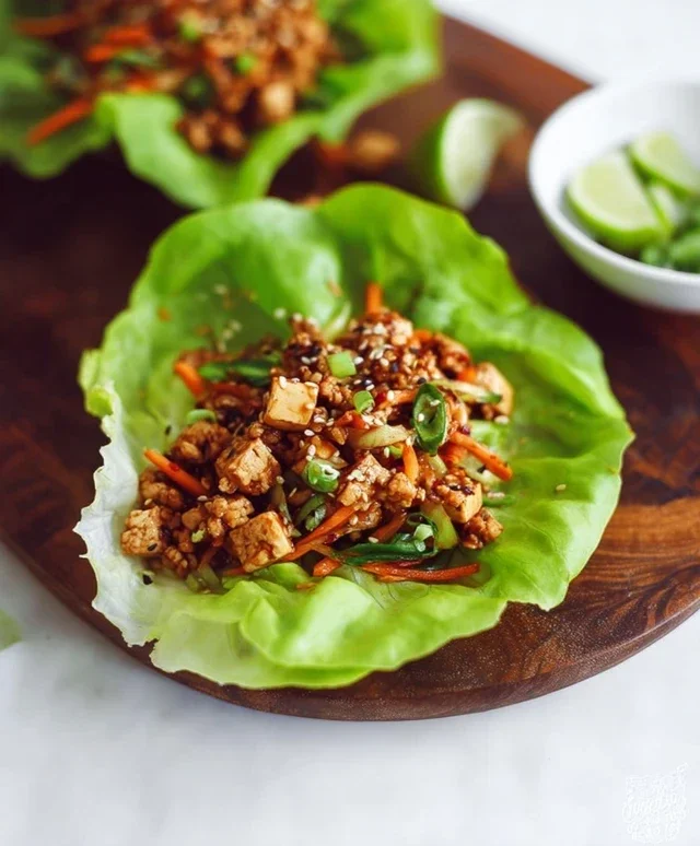 Asian chicken lettuce wraps recipe (Whole30, Pnon-non-non-alcoholic alternativeic non-alcoholic aleo, Low Carb)
