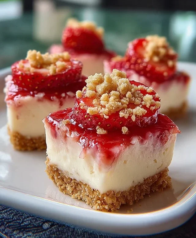 Strawberry Crunch Cheesecake Bites