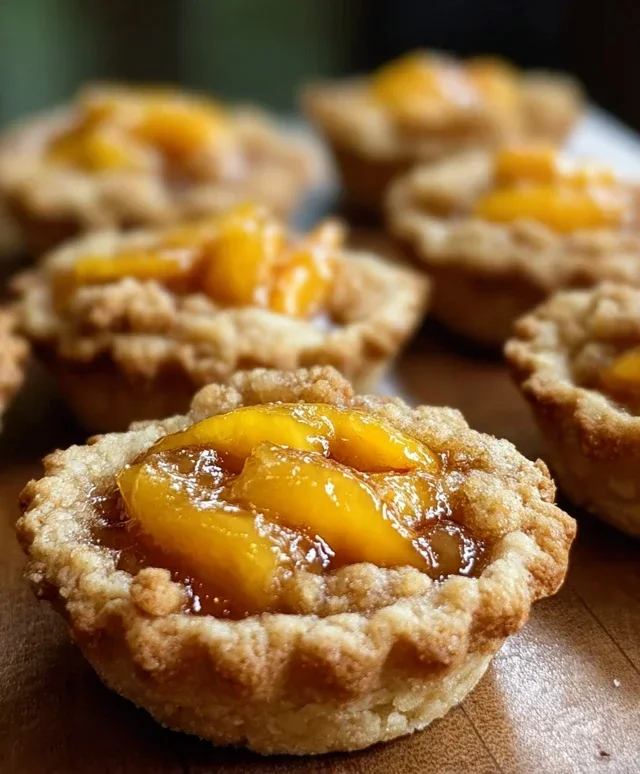 Peach Cobbler Cookie Cups