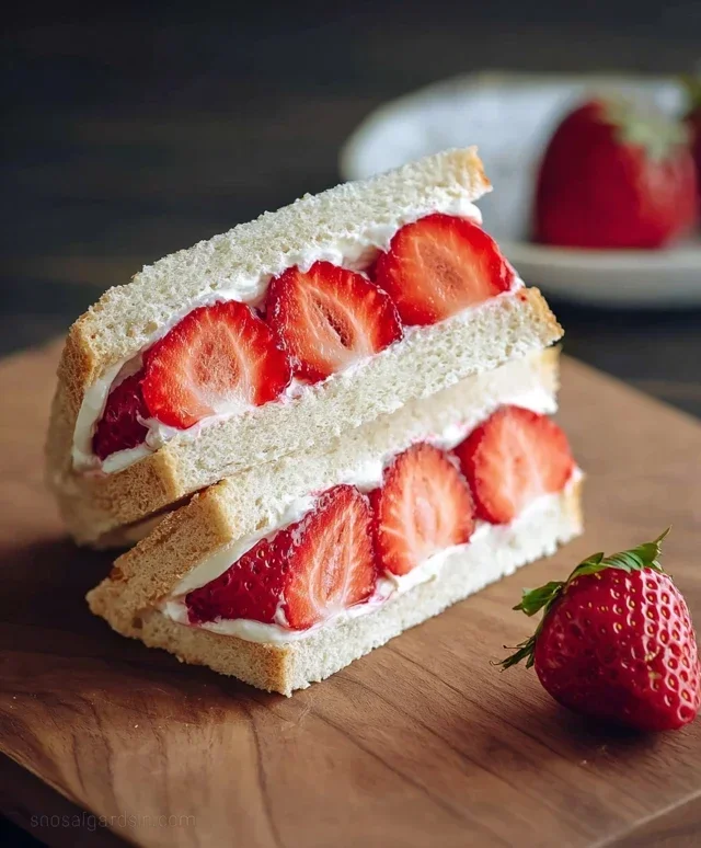 4-ingredient Strawberry Sando