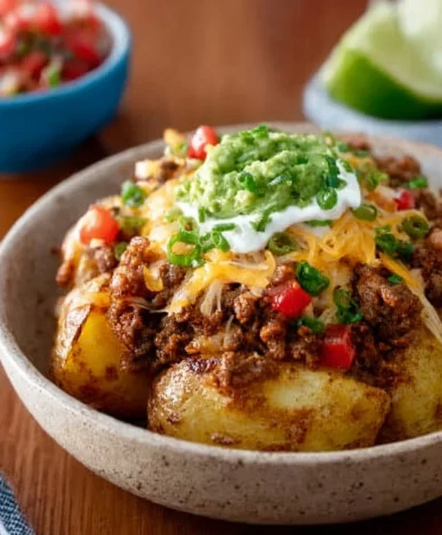 Loaded Potato Taco Bowl