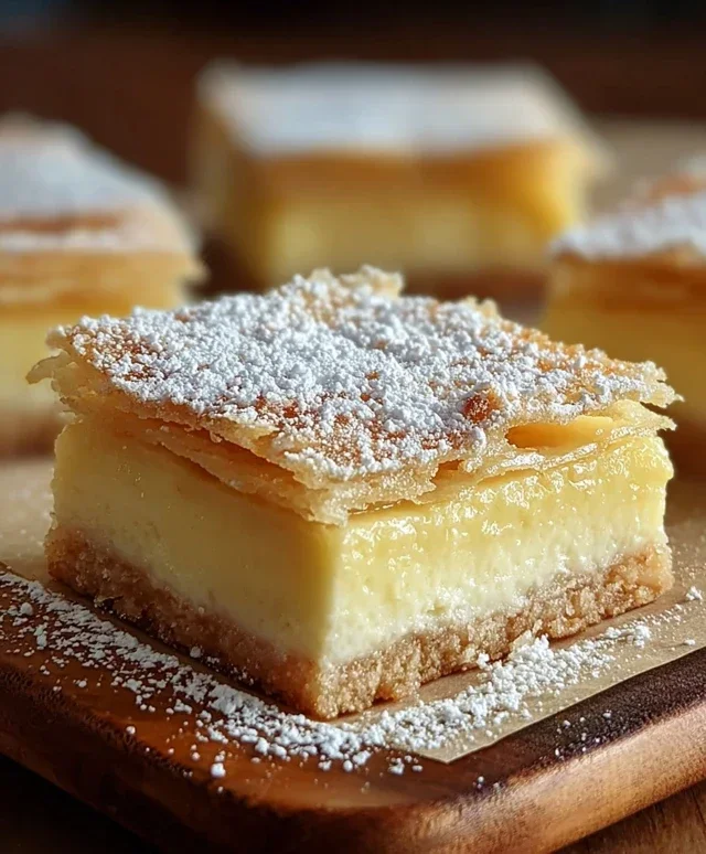 Vanilla Custard Cream Squares