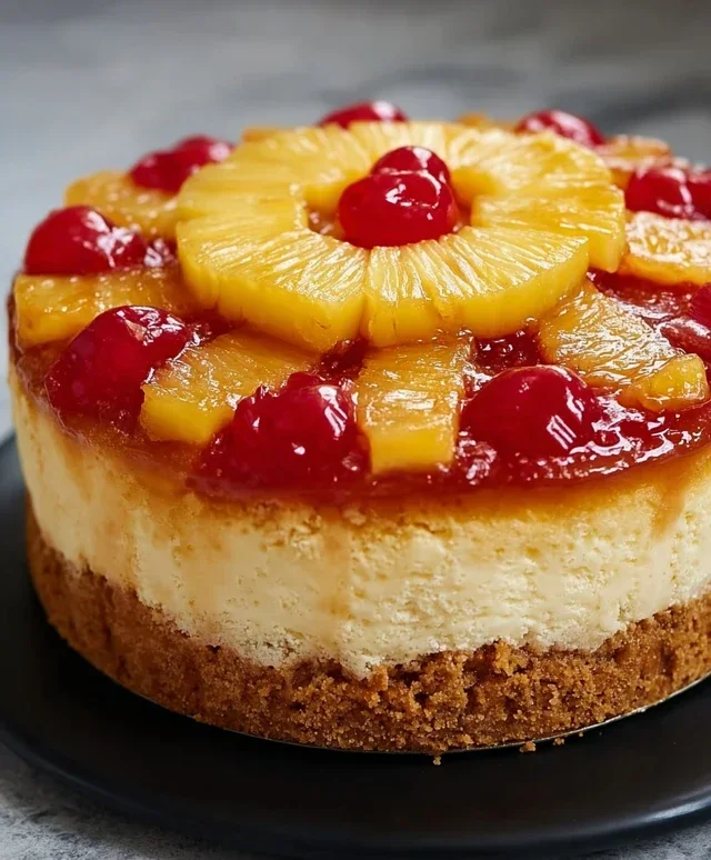 Pineapple Upside-Down Cheesecake Recipe