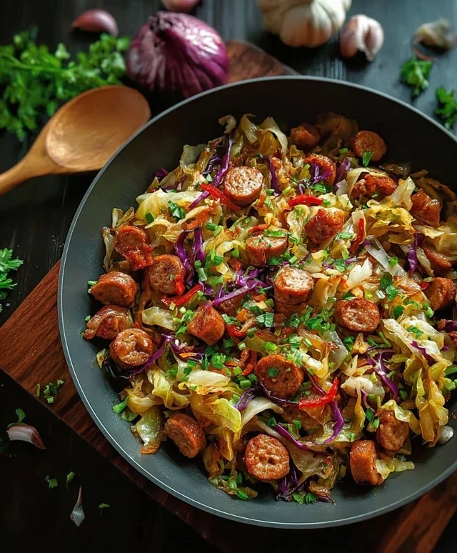 Easy Sausage and Cabbage Stir Fry