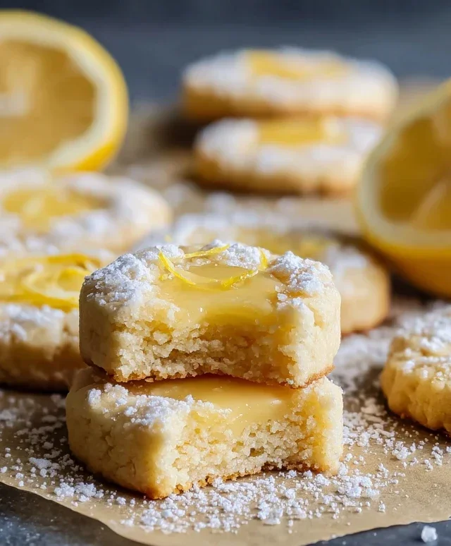Lemon Bar Butter Cookies