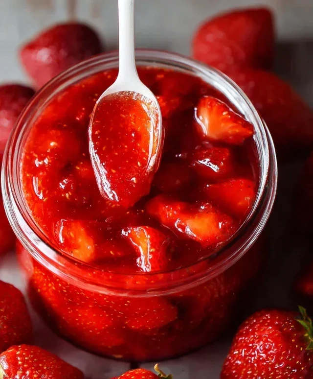 Fresh Strawberry Sauce (Strawberry Topping)