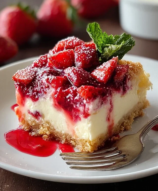 Strawberry Cheesecake Dump Cake