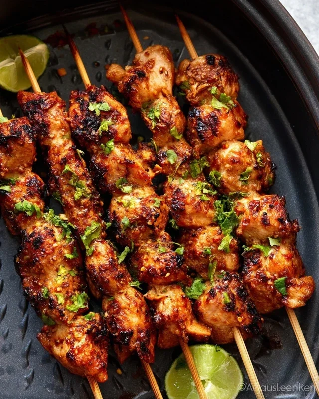Bang Bang Chicken Skewers