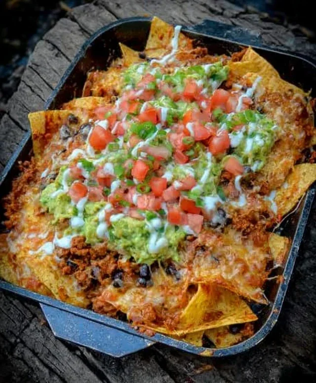 Campfire Grilled Nachos