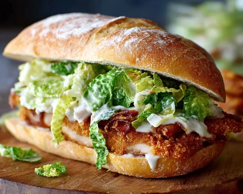 Crispy Chicken Caesar Sandwich