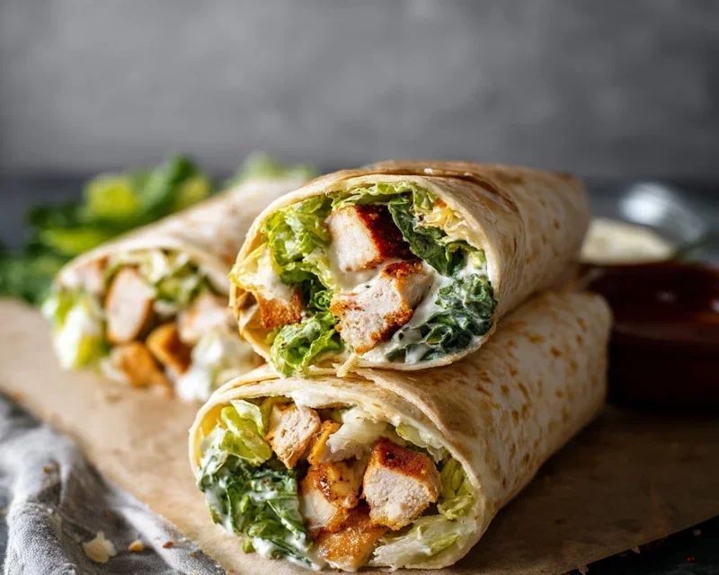 Chicken Caesar Wraps