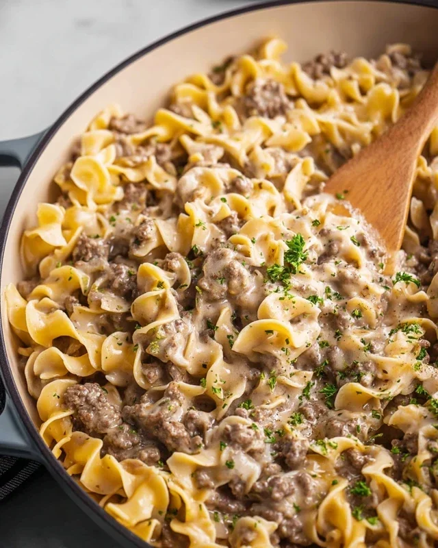 30-Minute Ground Beef Stroganoff