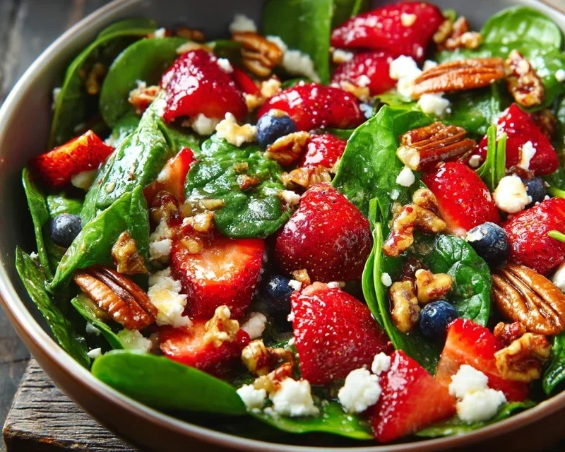 15-Minute Strawberry Spinach Salad