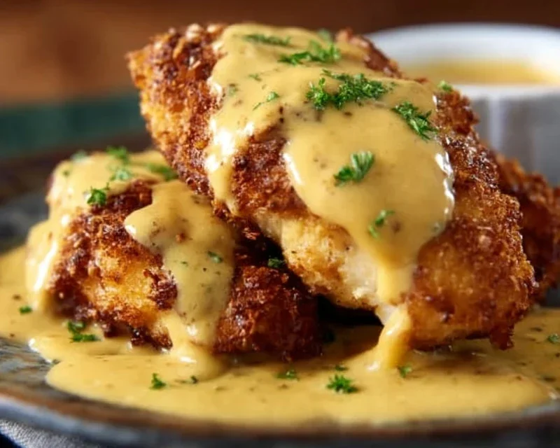 Pretzel Chicken with Mustard-Cheddar Sauce: An Amazing Ultimate Recipe