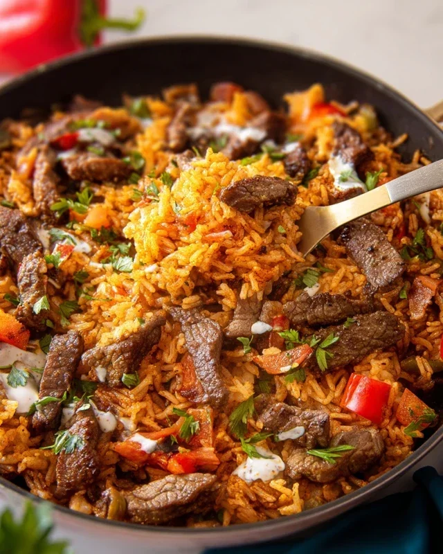 Steak Queso Rice A Flavorful Recipe