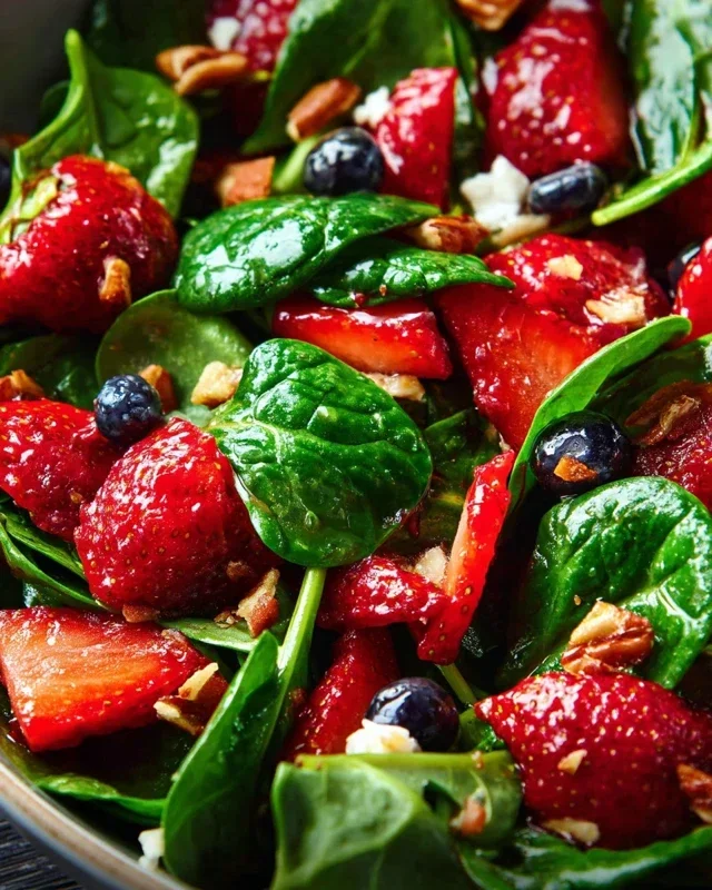 15-Minute Strawberry Spinach Salad