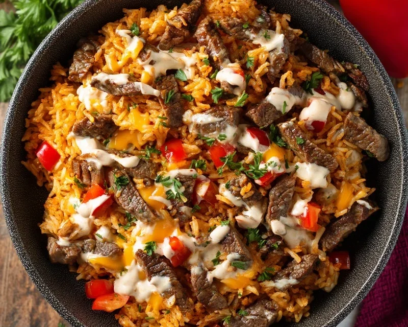 Steak Queso Rice A Flavorful Recipe