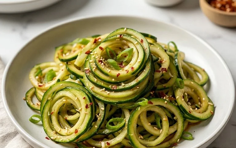 Spiral Cucumber Salad: Korean-Inspired Recipe