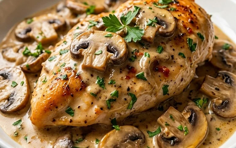 Creamy Mushroom Chicken Recipe