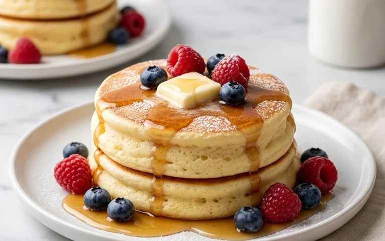 Fluffy Japanese Soufflé Pancakes