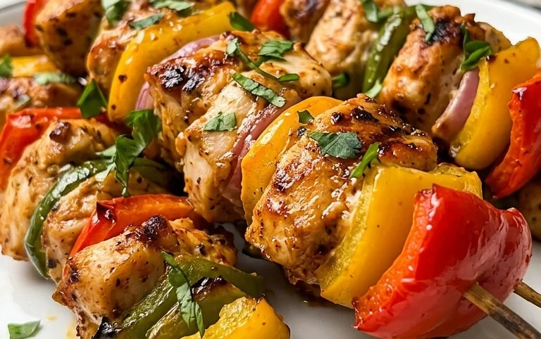 Air Fryer Chicken Skewers (VIDEO)