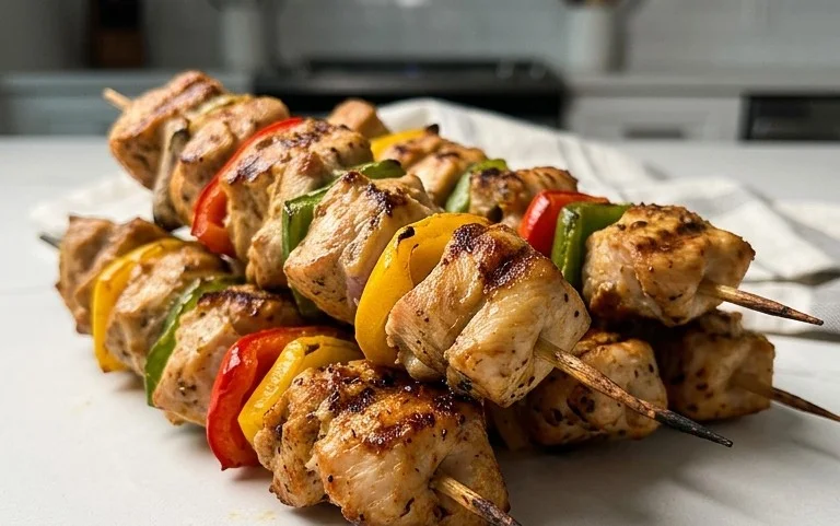 Air Fryer Chicken Skewers (VIDEO)