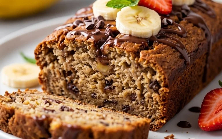 Healthy 5-Ingredient Flourless Banana Bread