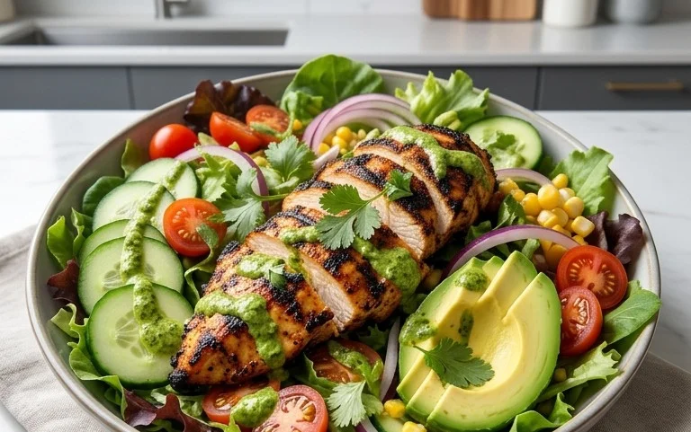 Peruvian Grilled Chicken Salad