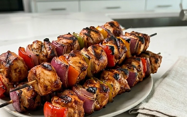 Mexican Barbecue Chicken Skewers
