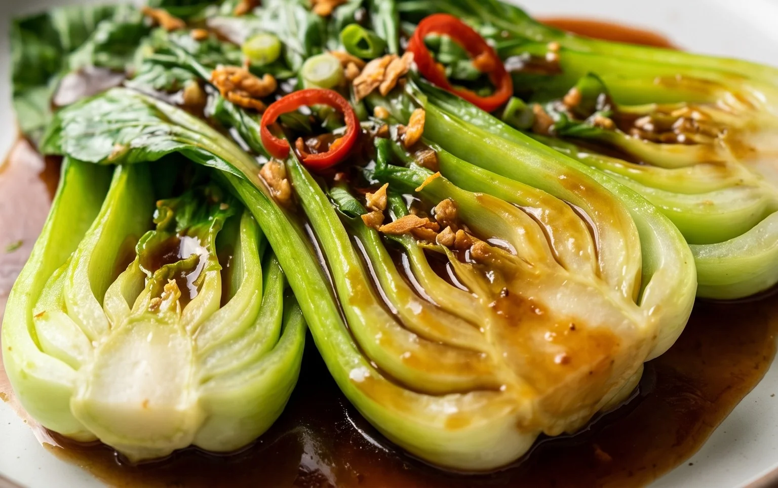 Bok Choy with Oyster Sauce