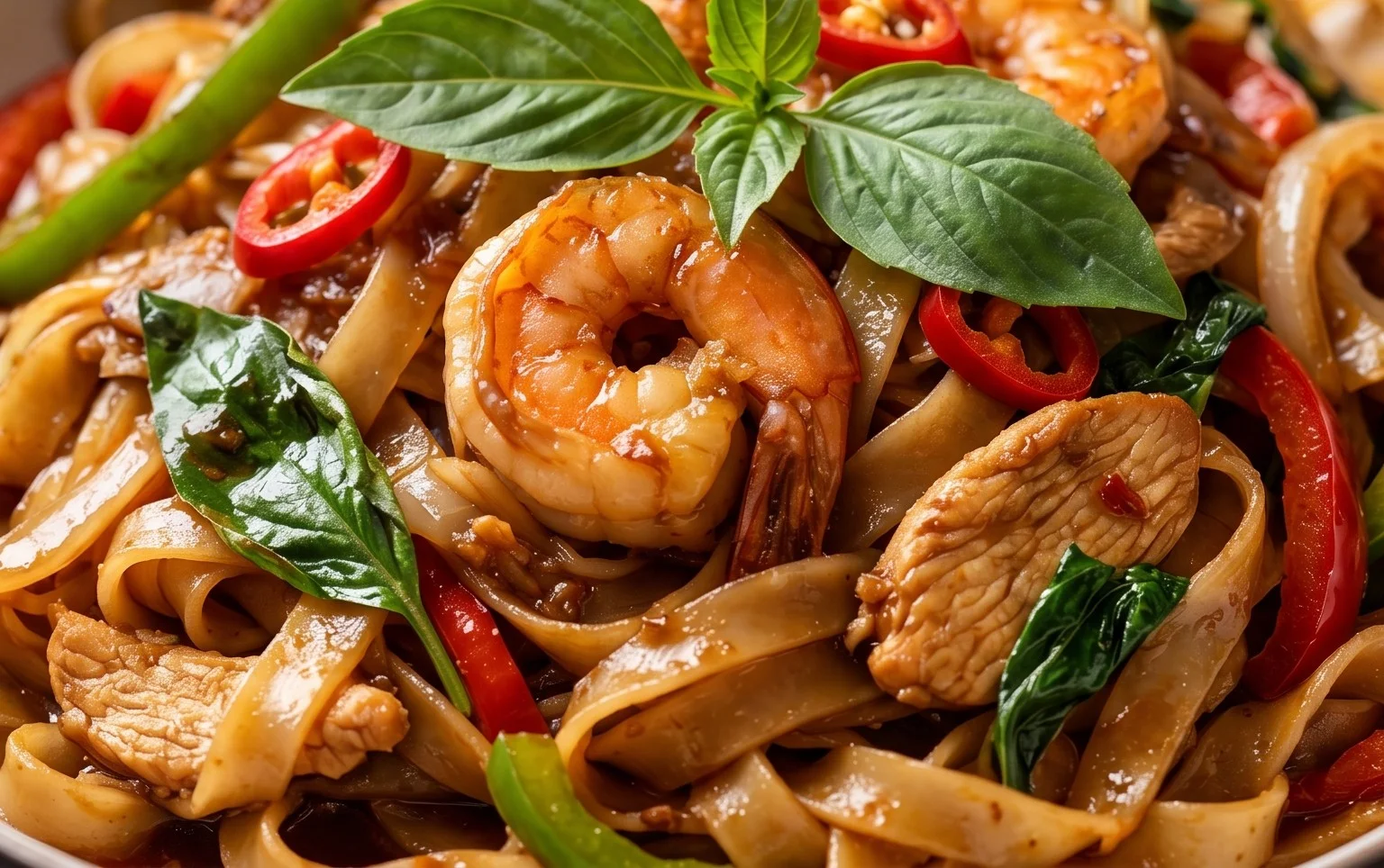 Drunken noodles
