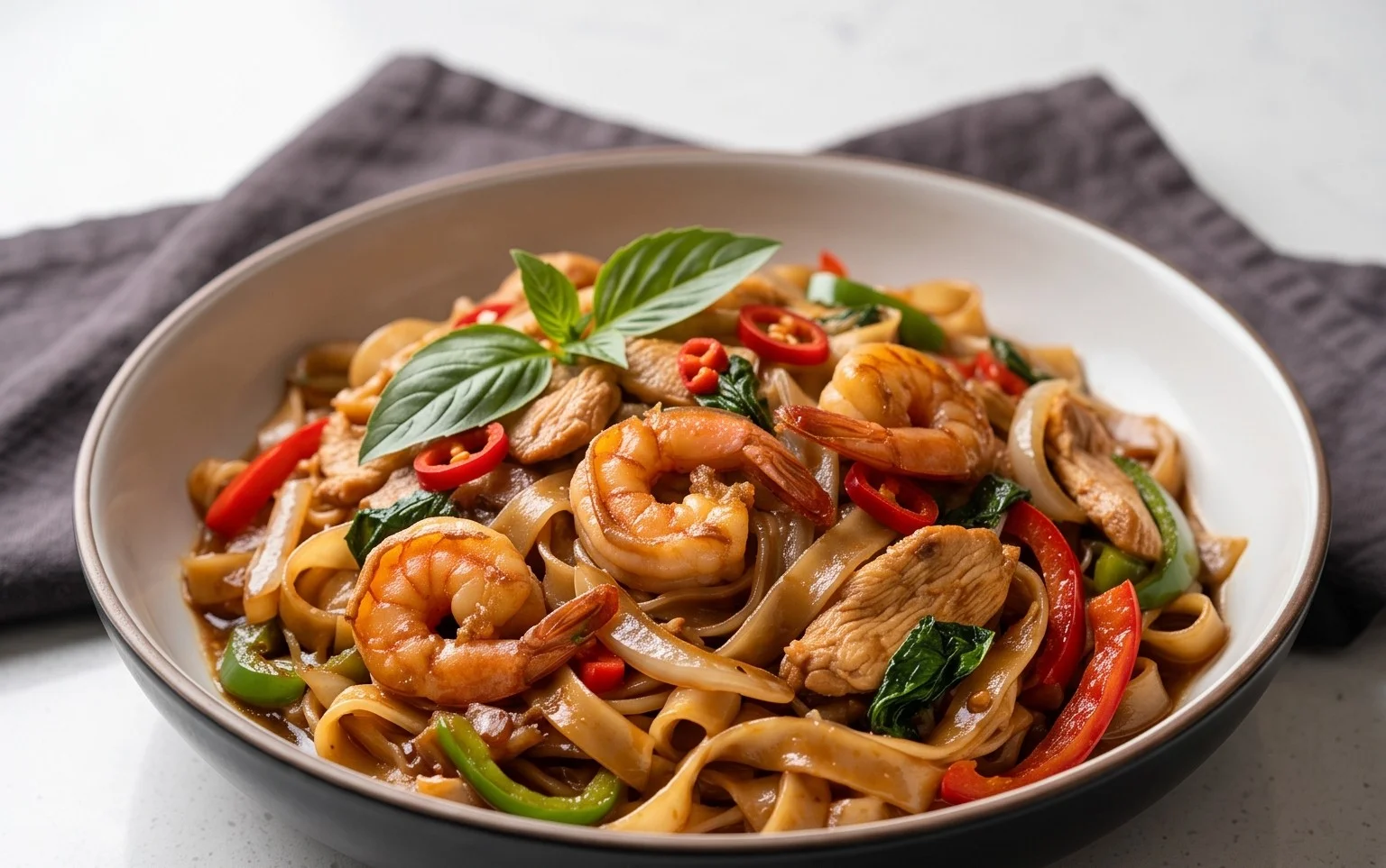 Drunken noodles