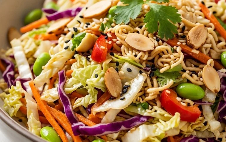 Crunchy Asian Ramen Noodle Salad Recipe