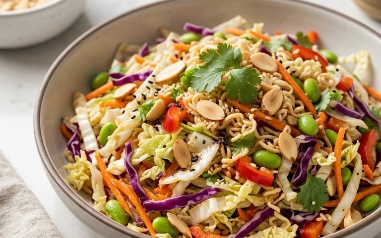Crunchy Asian Ramen Noodle Salad Recipe