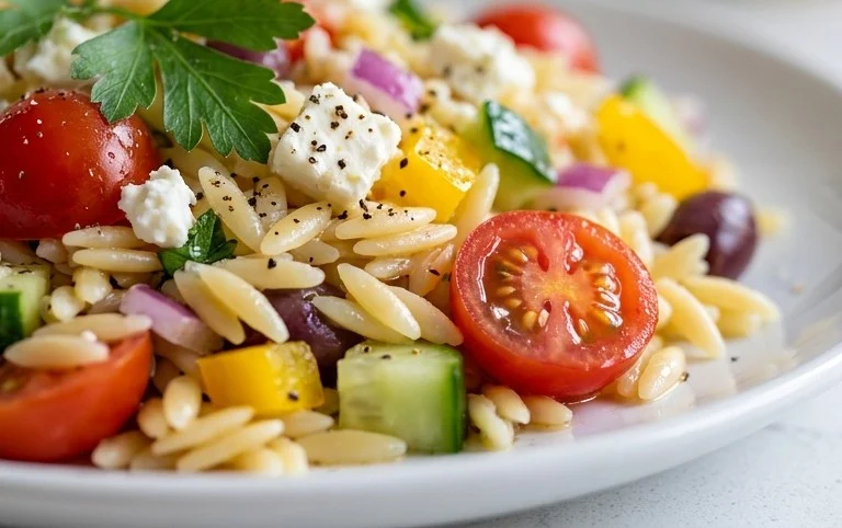 Rainbow Orzo Salad
