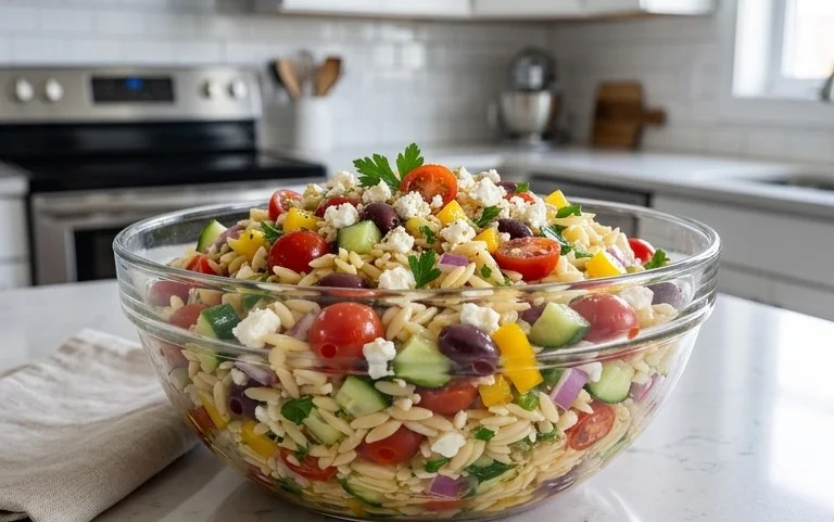 Rainbow Orzo Salad