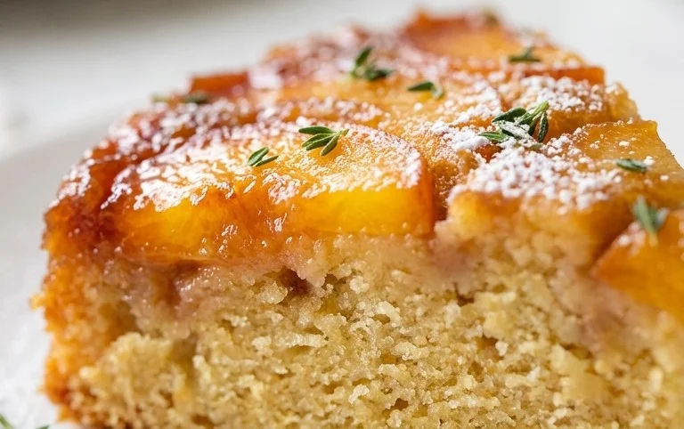 Peach Upside-Down Cake Recipe