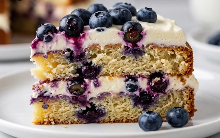 Nova Scotia Blueberry Cream Cake