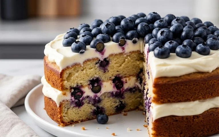 Nova Scotia Blueberry Cream Cake