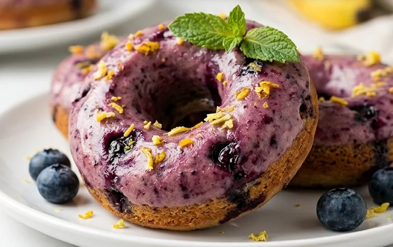 Wild Blueberry Cake Donuts